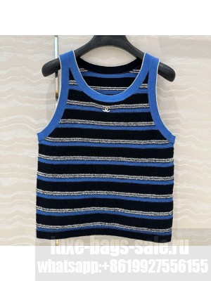 Chanel Striped Vest Blue 2025