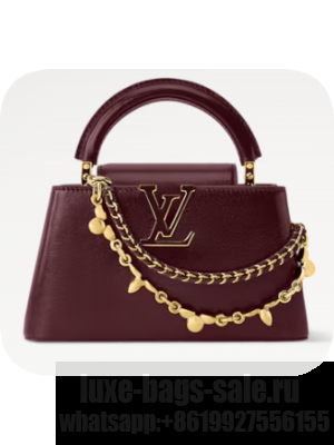 Louis Vuitton Capucines East-West Mini M25473 Grenat Red
