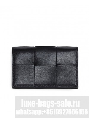 Bottega Veneta Cassette Business Card Case Black