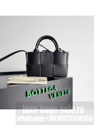 Bottega Veneta Candy Arco Tote Bag 729029 black&Cream