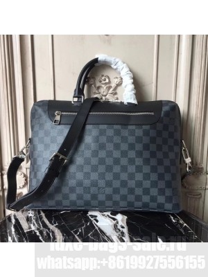 Louis Vuitton Porte-Documents Jour Damier Graphite Canvas Fall/Winter 2017 Collection N48260, Noir