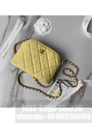 CHANEL CLUTCH WITH CHAIN AP4000 yellow