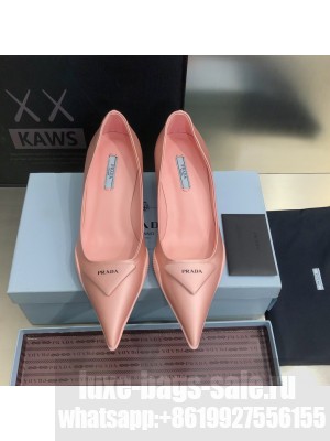 Prada Nylon gabardine 3cm pink pumps 