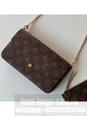 Louis Vuitton Monogram Canvas Pochette Félicie Chain Wallet WOC M61276  Collection