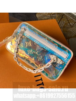 Louis Vuitton Monogram PVC Christopher Clutch Bag M44458 Transparent 2019 Collection