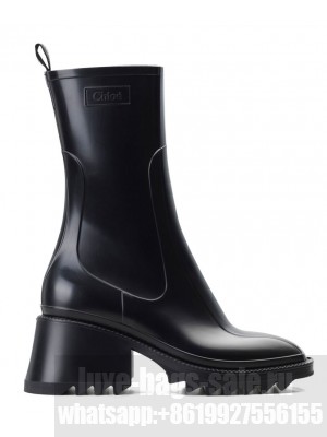 Chloe Women's Betty PVC Rain Boots Black