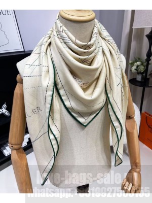 Hermes Women's Pique Sellier Scarf Green