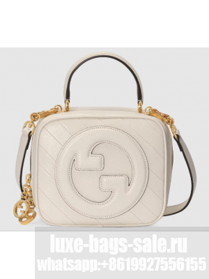 GUCCI BLONDIE TOP HANDLE BAG 744434 White