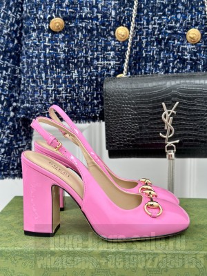 Gucci Horsebit 9.5cm 789190 Slingback Pump 2024 Pink