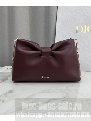 Christian Dior Mini Dior Bow Handbag Henna