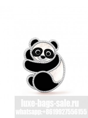 Van Cleef & Arpels Lucky Animals Panda Clip Silver