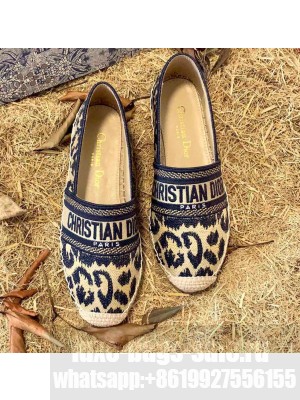 Dior Granville Espadrilles In Beige Multicolor Mizza Embroidered Cotton 2021