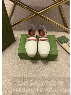Gucci Women's jacquard espadrille White 2021 Collection 