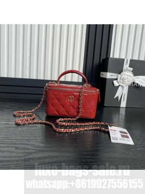 Chanel Patent CLUTCH WITH CHAIN AP2199 red