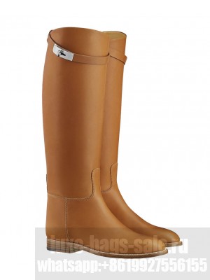 Hermes Women's Jumping Boot Light Coffee