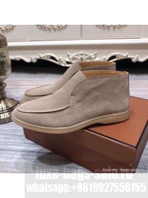 Loro Piana Open Walk Suede Booties