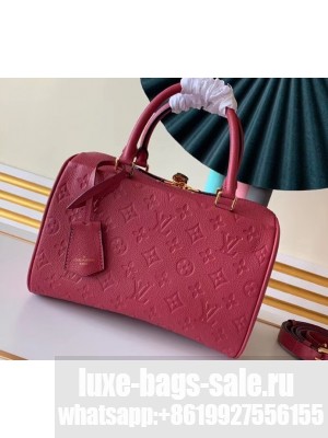 Louis Vuitton Monogram Empreinte Leather Speedy Bandouliere 25 Bag Fuchsia