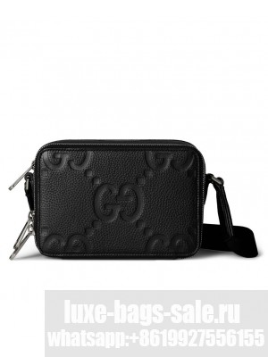 Gucci Jumbo GG Super Mini Bag 816958 Black