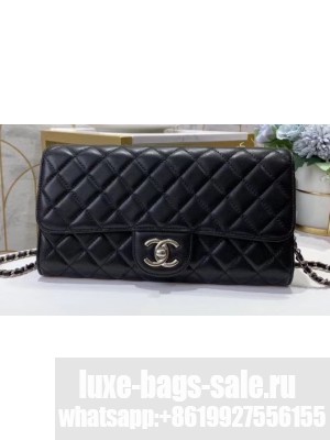 Chanel Clutch with Chain Bag 50041 Lambskin Black