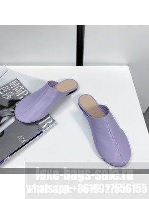 Bottega Veneta DOT SOCK Purple Lambskin Flat slippers Sandals 2021 Collection