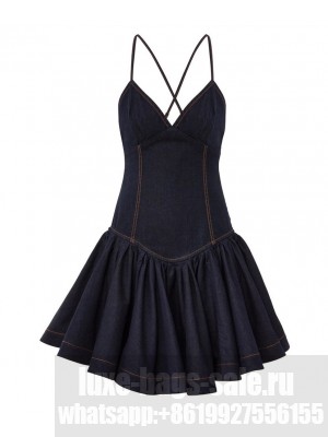 Zimmermann Women's Crush Denim Mini Dress Black