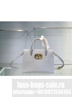 DIOR LARGE ST HONORE TOTE Grained Calfskin M9306UBAE sky blue