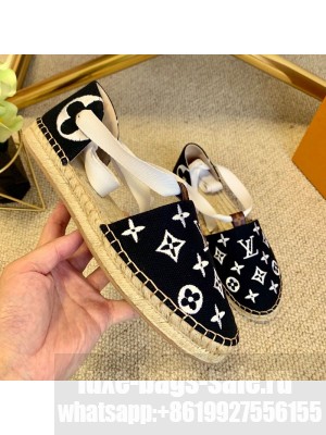 Louis Vuitton Starboard Monogram Canvas Espadrilles with Ankle Laces White 2021 Collection