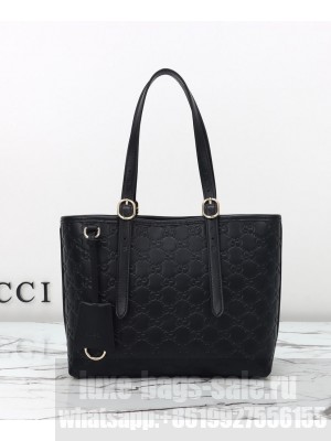 Gucci GG Emblem medium tote bag Black