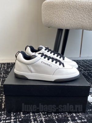 Chanel Canvas Sneaker G46082 White 01 2025 