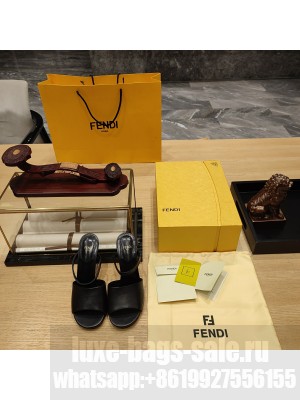Fendi First 95mm calfleather high-heeled sandals 01