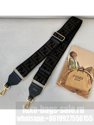 Fendi Strap You Shoulder Strap in Khaki FF Ribbon  2021 Collection