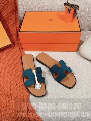 Hermes Oran Flat Slide Sandals 2024 05