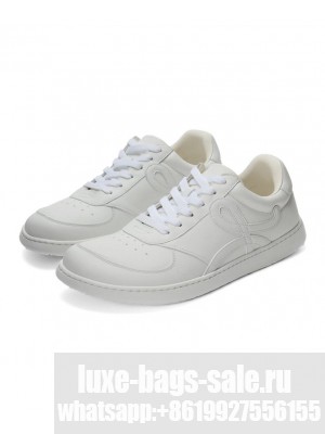 Loewe Unisex Jambo Sneaker In Soft Grained Calfskin 816282 White