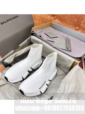 Balenciaga Speed 2.0 Knit Sock Sneakers Spring/Summer 2021 Collection, White