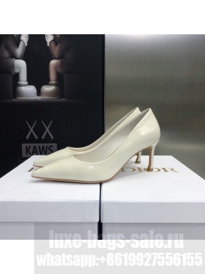 Dior Brushed Calfskin Essence 6.5cm Pumps White 2022 Collection