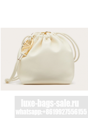 VALENTINO VLOGO POUF Sheepskin WB0N74 white