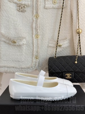 Chanel Mary Janes Lambskin white 2025