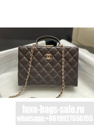 CHANEL BOX BAG AS5168 Dark Brown