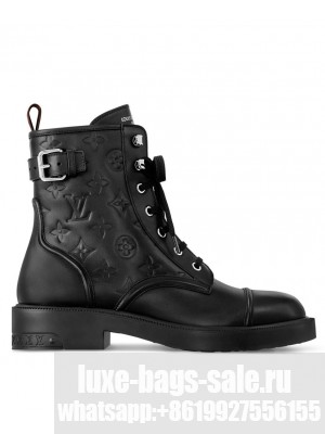 Louis Vuitton Women's Citizen Flat Ranger Boot 1ADAY2 Black