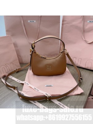 MIU MIU Original Leather Top Handle Bag 5BC161 brown