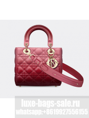 LADY DIOR MY ABCDIOR BAG Strawberry Pink Gradient Cannage Lambskin M0538OS