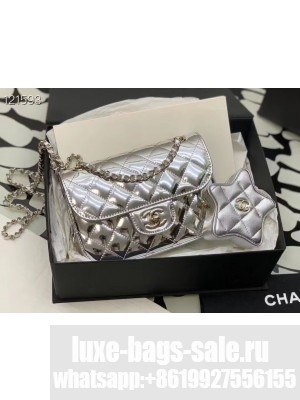 Chanel Mini Flap Bag & Star Coin Bag AS4646 Silver