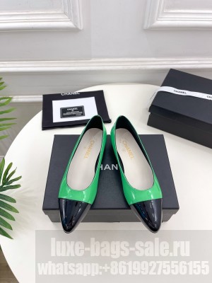 Chanel Women's Ballerinas Flat 2023 Green 08
