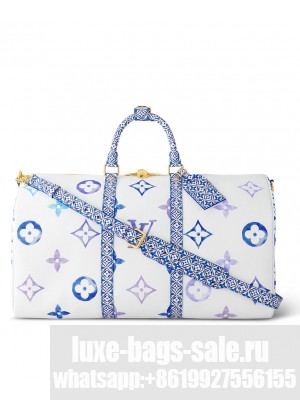 Louis Vuitton Keepall Bandouliere 45 M10254 Blue