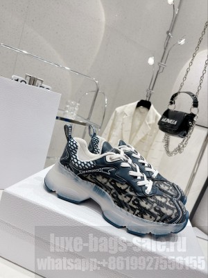 DIOR VIBE SNEAKER Blue Technical Fabric, Mesh and Rubber