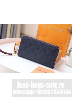 Louis Vuitton Original Monogram Empreinte Wallet M60571 Navy Blue