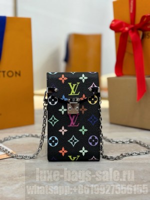 Louis Vuitton Petite Malle Monogram Canvas Bag M13572 black