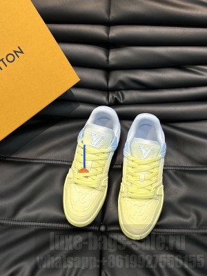 Louis Vuitton Men's LV Trainer Sneakers 2023 039