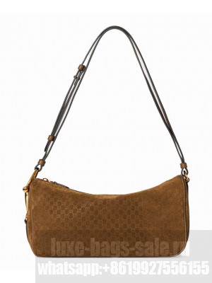 Gucci Half Horsebit Medium Shoulder Bag 860787 Coffee