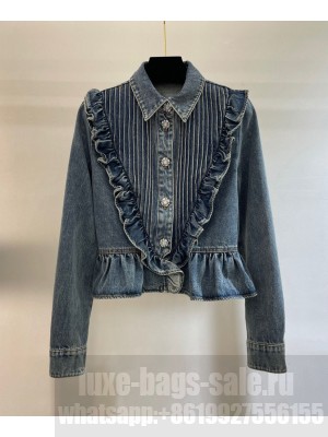 Chanel Women's Denim Shirt Dark Blue
